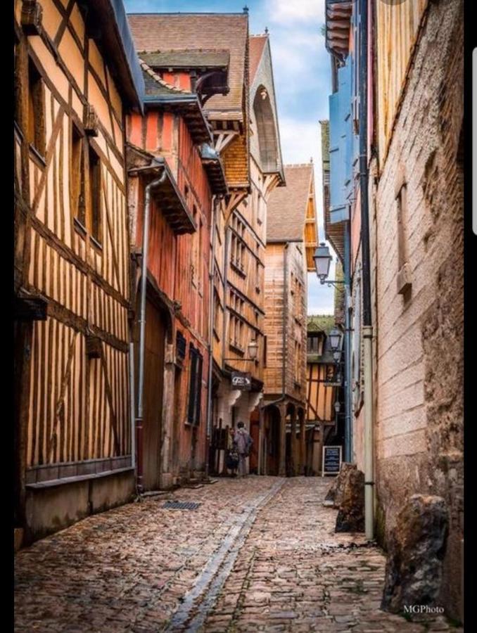 Coeur De Troyes T4 Terrasse 5Eme Etage Centre Ville Wifi Parking エクステリア 写真
